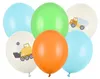 Luftballons 30 cm, Baufahrzeuge, Pastell Hellcreme (1 Produktbild-Vorschau 1