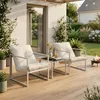 Loungeset 'Karg' 3-tlg. outdoor Couchtisch mit 2 Sesseln Produktbild-Vorschau 1