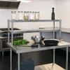 Wiltec Edelstahl Arbeitstisch 120x60x145cm Gastro Tisch mit Produktbild-Vorschau 3