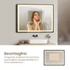 EMKE Badspiegel LED Spiegel 80x60cm Badezimmerspiegel Produktbild-Vorschau 6