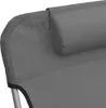 vidaXL Sonnenliegen Klappbar 2 Stk. Grau Textilene und Produktbild-Vorschau 10