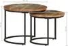 Tables gigognes 2 pcs Bois de récupération massif Voir les images du produit 7