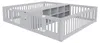 Letto per bambini 90x200 cm in legno, color grigio, con Anteprima dell’immagine prodotto 8