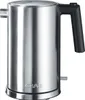 A studio shot of a stainless steel electric kettle. Podgląd zdjęcia produktu