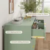 Komoda z ryflowanym frontem 4 szuflady szafka nocna do Podgląd zdjęcia produktu 4