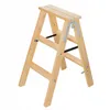 KADAX Malleiter aus Holz, ausziehbar, 2x3 Stufen, klappbar, Produktbild-Vorschau 13