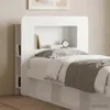 Armoire de tête de lit avec rangement vidaXL, blanc Voir les images du produit 4