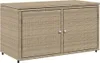 vidaXL Záhradná skrinka béžová 110x55x60,5 cm Poly ratan Náhľad obrázku produktu 1