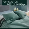 Teddyplüsch Bettwäscheset 200x200 cm Dunkelgrün Anthrazit Produktbild-Vorschau 4