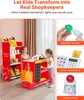 Set de jeu épicerie pour enfants VEVOR, épicerie en bois Voir les images du produit 3