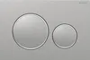 A close-up, front-facing view of a Geberit Sigma20 flush plate with two circular buttons. Produktbild-Vorschau
