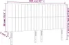 LED Kopfteil Dunkelgrau 160x5x118/128 cm Stoff Produktbild-Vorschau 6