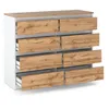 A modern dresser with eight drawers, presented against a white background. Produktbild-Vorschau