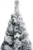 vidaXL Sapin de Noël artificiel élancé avec neige Vert 120 Voir les images du produit 9