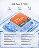 A marketing image showcasing the AMD Ryzen 5 7430U processor with performance benchmarks. Produktbild-Vorschau