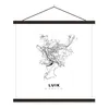 MuchoWow® Textilposter Karte - Stadtplan - Lüttich - Produktbild-Vorschau 1