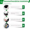 An instructional graphic showing the steps for installing printer ink cartridges. Produktbild-Vorschau