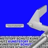 A close-up of a metal clamp or bracket, with a blue background and a text overlay. Anteprima dell’immagine prodotto