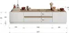 CALICOSY - Meuble TV 2 portes et 2 tiroirs Utopia - L205 cm Voir les images du produit 5