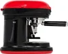 A studio shot of a red and black espresso machine against a white background. Produktbild-Vorschau