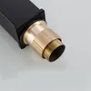 A close-up view of the threaded connection of a black faucet. Produktbild-Vorschau