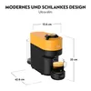 A Nespresso coffee machine with dimensions indicated. Produktbild-Vorschau