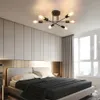 ZMH Stropní světlo černé 6 plamenů Stropní lampa Vintage Náhled obrázku produktu 5