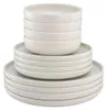 CreaTable Uno Offwhite Tellerset 12-tlg Steinzeug Produktbild-Vorschau 2