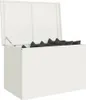 Außenlagerbox Weiß 80 x 50,5 x 50 cm Stahl Produktbild-Vorschau 2