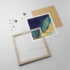 Gerahmtes Poster - Rahmen in heller Eiche - Gold Granate Produktbild-Vorschau 4