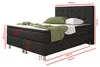 Boxspringbett Köln-Sun 140x200 Webstoff Schwarz Produktbild-Vorschau 6