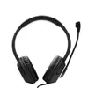 A black headset with a microphone is shown against a white background. Produktbild-Vorschau
