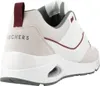A side view of a white Skechers sneaker. Voir les images du produit