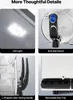 A collage of four close-up images highlighting different features of a slush machine. Produktbild-Vorschau