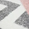 Teppich modern Skandinavisches Design in Rosa Creme Grau Produktbild-Vorschau 3