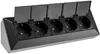 5-fach Steckdosenblock, schwarz 250V/ 16A, Aufbaumontage Produktbild-Vorschau 1