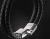 SERASAR - Bracelet en cuir pour homme [Double] en acier Voir les images du produit 12