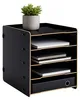 Relaxdays Briefablage, DIN A4, 5 Fächer, HBT: 29,5 x 25 x Produktbild-Vorschau 1