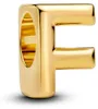 Charm Pandora para mujer, letra "F" del alfabeto, chapado Vista previa de la imagen del producto 2