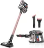 A cordless vacuum cleaner and its accessories displayed on a white background. Produktbild-Vorschau