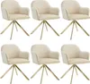 Chaise pivotante en velours Lona avec rembourrage épais - Voir les images du produit 1