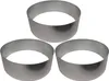 Three metal rings are arranged in a triangular formation on a white background. Produktbild-Vorschau
