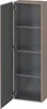 Halbhochschrank L-CUBE 400x243x1320mm Ans links basalt matt Produktbild-Vorschau 1