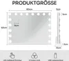 Kosmetikspiegel Hollywood 18 LED 80x60cm 3 Lichtfarben Produktbild-Vorschau 7