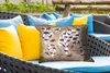 MuchoWow® Outdoor Kissen - Weltkarte - Beige - Tiere - Produktbild-Vorschau 4