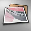 Gerahmtes Poster - Schwarzer Rahmen - Rosa Grau Farbe - Produktbild-Vorschau 3