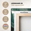 MuchoWow® - Leinwandbilder - Marmoroptik - Gold - Grün - Produktbild-Vorschau 3