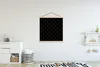 MuchoWow® Textilposter Polka dots - Gold - Schwarz 120x120 Produktbild-Vorschau 2