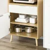 HOMCOM Meuble desserte de cuisine pour micro-ondes style Voir les images du produit 10