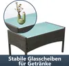 Sitzgruppe Polyrattan Garten Hocker Lounge Sessel Produktbild-Vorschau 4